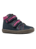 Richter Shoes Leder-Barfußschuhe "Dash" in Dunkelblau