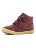 Richter Shoes Leder-Barfußschuhe "Dash" in Dunkelrot