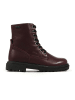 Richter Shoes Leder-Stiefel "Klara" in Dunkelrot
