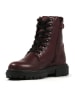 Richter Shoes Leder-Stiefel "Klara" in Dunkelrot