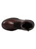Richter Shoes Leder-Stiefel "Klara" in Dunkelrot