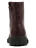Richter Shoes Leder-Stiefel "Klara" in Dunkelrot