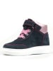 Richter Shoes Leder-Sneakers "Alessa" in Dunkelblau/ Rosa