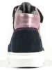 Richter Shoes Leder-Sneakers "Alessa" in Dunkelblau/ Rosa