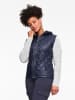 KARI TRAA Hybride vest "Martine" donkerblauw/grijs