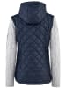 KARI TRAA Hybride vest "Martine" donkerblauw/grijs