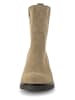 Gabor Leren enkellaarzen beige