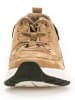 Gabor Leder-Sneakers in Beige/ Schwarz