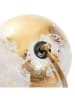 Homla Globus "Globe" in Gold/ Weiß - (B)18 x (H)25 cm