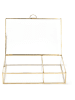 Homla Schmuckkästchen "Grazia" in Transparent/ Gold - (B)23 x (H)8 x (T)15 cm