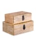 Homla Kist "Sombre" beige - (B)22 x (H)8 x (D)14 cm