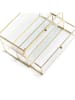 Homla Sieradenkast "Grazia" kleurloos/goudkleurig - (B)21 x (H)12 x (D)10 cm