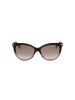 Jimmy Choo Damen-Sonnenbrille in Schwarz-Braun/ Gold