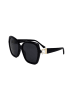 Jimmy Choo Damskie okulary przeciwsłoneczne w kolorze czarnym