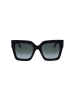 Jimmy Choo Damskie okulary przeciwsłoneczne w kolorze czarnym