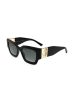 Jimmy Choo Damskie okulary przeciwsłoneczne w kolorze czarnym