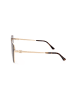 Jimmy Choo Damen-Sonnenbrille in Gold/ Schwarz