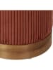 Ethnical Life Pouf "Scott" in Orange - (H)40 x Ø 30 cm
