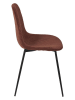 Ethnical Life 4-delige set: eetkamerstoelen "Scott" oranje - (B)45 x (H)85 x (D)54 cm