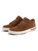 TRAVELIN' Leder-Sneakers "Oakham" in Hellbraun