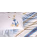 Elizabed Renforcé beddengoedset blauw/wit