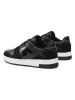 CALVIN KLEIN JEANS Leder-Sneakers in Schwarz/ Weiß