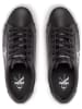 CALVIN KLEIN JEANS Skórzane sneakersy w kolorze czarno-białym
