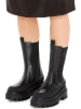 CALVIN KLEIN JEANS Leren chelseaboots zwart