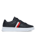 Tommy Hilfiger Shoes Leder-Sneakers in Schwarz/ Weiß