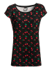 Pussy Deluxe Koszulka "Cherries" w kolorze czarnym