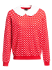 Pussy Deluxe Sweter "Chic Dotties" w kolorze czerwono-białym