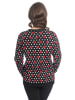 Pussy Deluxe Sweatshirt "Mixed Dotties" in Schwarz/ Rot/ Weiß