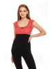 Pussy Deluxe Shirt in Rot/ Schwarz