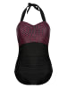 Pussy Deluxe Badeanzug "Roxy" in Schwarz/ Rot