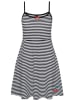 Pussy Deluxe Kleid "Stripey Classic" in Schwarz/ Weiß