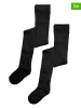 Vero Moda Girl Rajstopy (2 pary) w kolorze czarnym