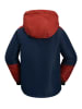 Peek U Ski-/ Snowboardjacke "Cyrus" in Dunkelblau/ Rot
