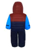 Peek U Winter-Overall "Colm" in Rot/ Hellblau