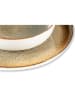 Trendy Kitchen by EXCÉLSA 6-delige set: dessertborden "Demetra" wit/beige - Ø 20 cm