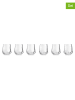 Trendy Kitchen by EXCÉLSA 6-delige set: waterglazen "Diamente" transparant - 400 ml