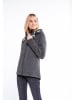 Schmuddelwedda Strickfleecejacke in Anthrazit