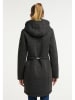 Schmuddelwedda Gebreide fleece mantel antraciet