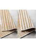 Elle Decoration Indoor-/outdoortapijt "Gemini" mosterdgeel/wit