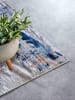 Elle Decoration Kurzflor-Teppich "Malard" in Weiß/ Dunkelblau/ Beige