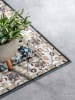 Elle Decoration Kurzflor-Teppich "Saveh" in Blau/ Creme