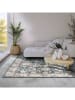 Elle Decoration Kurzflor-Teppich "Saveh" in Blau/ Creme
