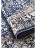 freundin HOME COLLECTION Kurzflor-Teppich "Asya" in Dunkelblau/ Creme