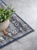 freundin HOME COLLECTION Kurzflor-Teppich "Asya" in Dunkelblau/ Creme
