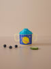 Rice Kinderdrinkbeker "Galaxy" blauw - (H)6,5 x Ø 7,5 cm