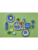 Rice Kinderdrinkbeker "Galaxy" blauw - (H)6,5 x Ø 7,5 cm